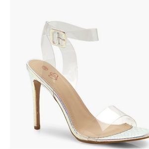 Holographic clear sandal